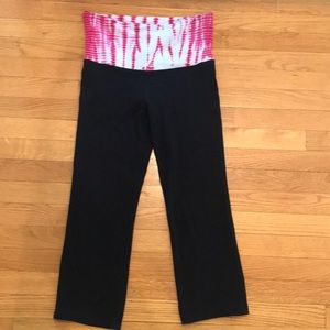 Express Cropped Fold Over Yoga Pants Sz S